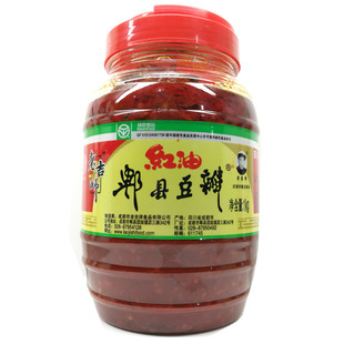 郫县豆瓣酱 正宗老吉师四川郫县红油豆瓣酱1000g餐饮川菜调料包邮