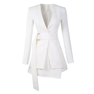 高端气质年会礼服女修身晚宴会平时可穿时尚小西装半裙两件套装女