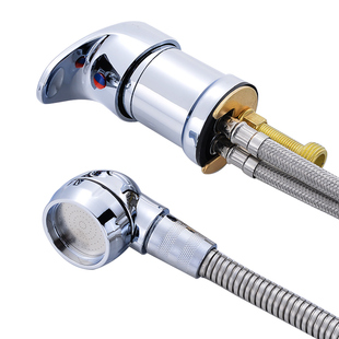 洗头床水龙头配件喷头软管开关美发店冷热混水阀理发店发廊冲头床