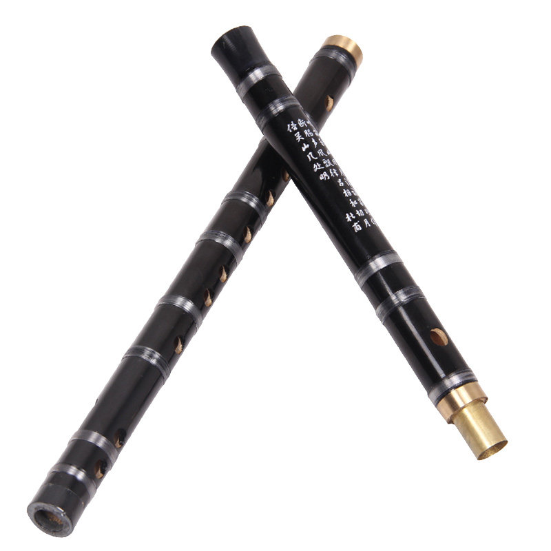 吹奏成人演奏初学苦竹笛黑色入门横笛乐器包邮厂家促销赠配件梵巢