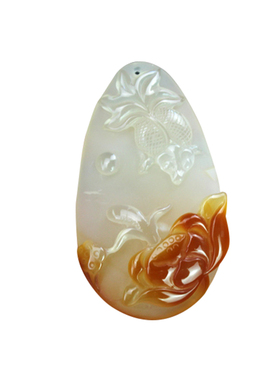 海洋玉髓旗袍祈福首饰品挂牌吊坠