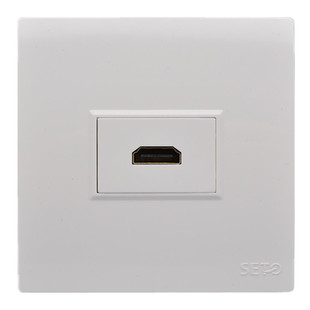 HDMI面板插座多媒体高清4K电视墙壁直角90度弯头 86型1080P超清视