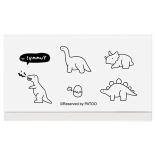 【PATOO怕痛】原创防水纹身贴 恐龙Dinosaurs 可爱动物黑白儿童
