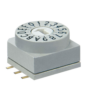 韩国进口旋转编码开关数字插件贴片BC8421拨码开关耐高温IP67防水