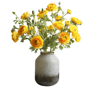 晶华造花新品仿真花陆莲单支假花花束客厅卧室餐厅装饰花桌面摆件