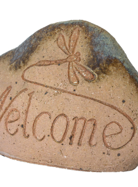 欢迎光临门牌石别墅阳台装饰品