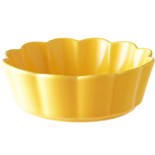 北欧花形碗简约纯色陶瓷沙拉碗创意可爱小女心水果碗甜品碗早餐碗