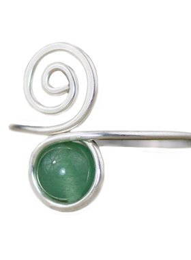 素元纯银戒指女食指潮银丝缠绕