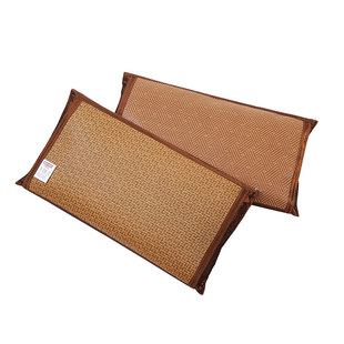 黄古林凉席枕片单人可买一对夏天然折叠防滑加厚空调透气古藤枕席