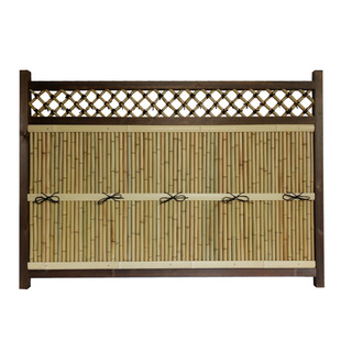 经典竹篱笆竹栅栏屏风竹隔断户外耐用定制庭院装饰花园竹墙门