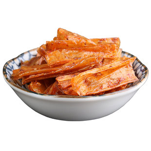 湖南特产辣条片 小吃文杰手撕豆皮香辣豆干麻辣零食1份500g小包装