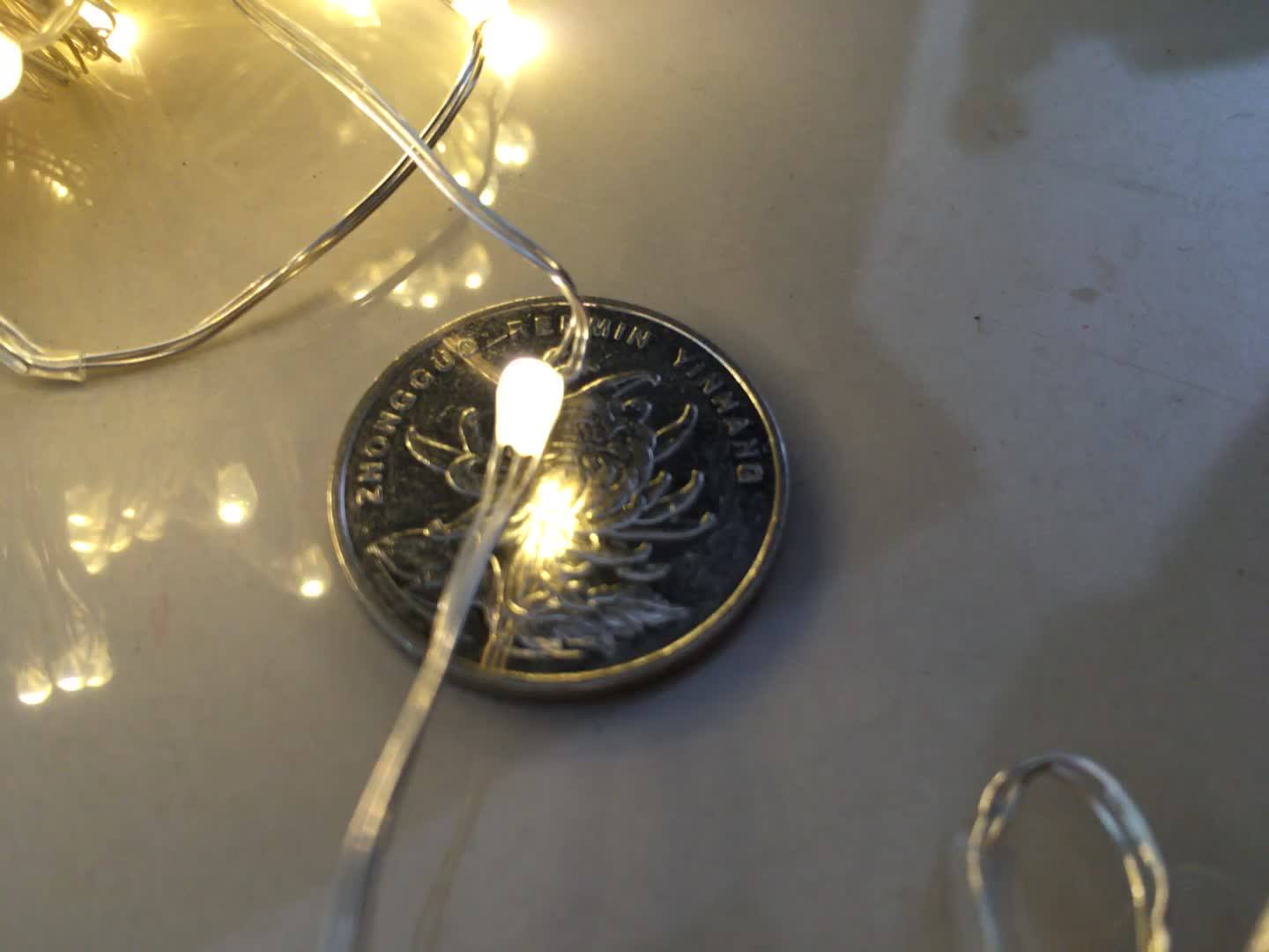 Toprex Decor 1x 3m 30 Leds Cr 2032 Battery Operated Mini Led Copper