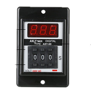 原装正品ASY-3D数显时间继电器AC220V通电延时定时器24V延时开关