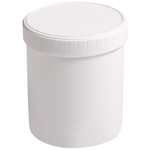 250ML500ML1L升塑料圆罐子内外带盖密封小瓶罐食品级存储大口圆桶