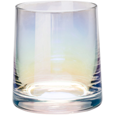 透明简约ins风炫彩离子镀酒杯
