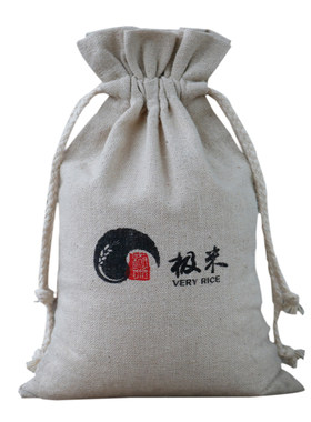 现货帆布棉布束口农家小米包装袋大小米杂粮面粉布袋子可加印logo