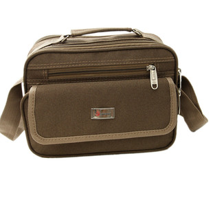 新款加厚帆布包男女生意收钱包售票包单肩斜挎手提包旅游包包邮