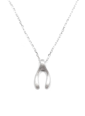 thisness经典符号纯银许愿骨项链