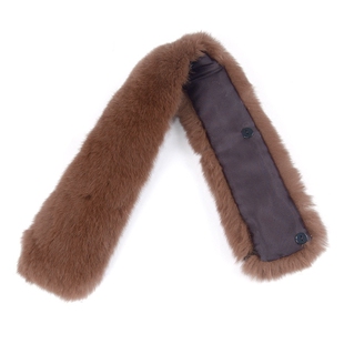 真獭兔毛立领冬季男皮衣羽绒服毛领子单买皮草假领子竖领防脏保暖