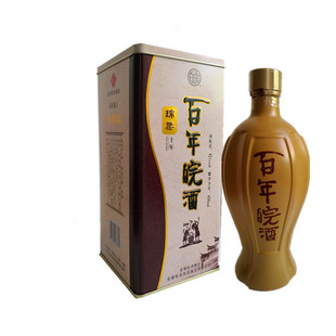 百年皖酒五粮纯粮浓香徽酒42度铁盒装十年窖藏450ML*1瓶特惠包邮