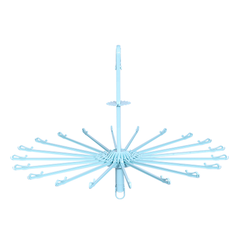 新生儿宝宝婴儿尿布晾衣架儿童伞形家用塑料防风毛巾晾晒架20夹