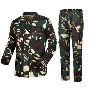 春夏废墟迷彩服套装男耐脏耐用劳保工作服训练服一整套军迷服装女