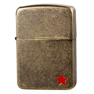 打火机zippo正版 原装正品 1941古典复刻 古铜苏联红五星 刻字