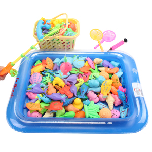 儿童钓鱼玩具池套装小孩钓鱼宝宝益智磁性钓鱼玩具戏水玩具家用