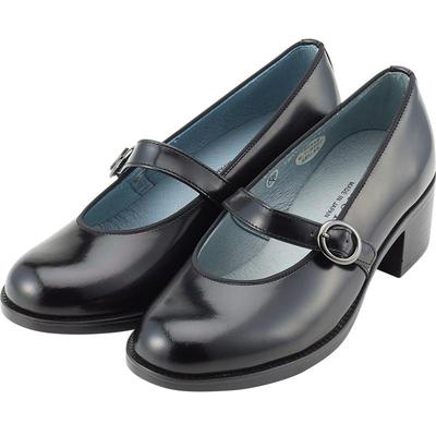 中粗跟复古学生百搭玛丽珍小皮鞋