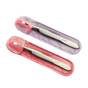 正品 芳龄不锈钢眉夹 眉钳眉毛夹 眉镊子拔毛钳\拔胡子镊子