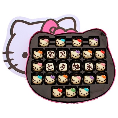 圣诞节新年元旦生日礼物女友diy巧克力helloKitty凯蒂猫礼盒装