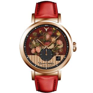 VAN GOGH梵高手表女腕表日内瓦荷兰品牌艺术油画送女友小众轻奢