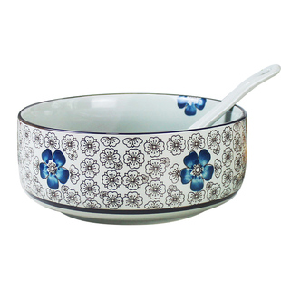 日式和风8寸汤碗 大碗大汤碗汤盆 釉下彩拉面碗排骨碗 陶瓷餐具