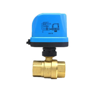 电动二通内丝外丝执行器正反转黄铜微型三线二控两通球阀电磁阀型