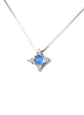 s925女款斯里兰卡玻璃体强光吊坠