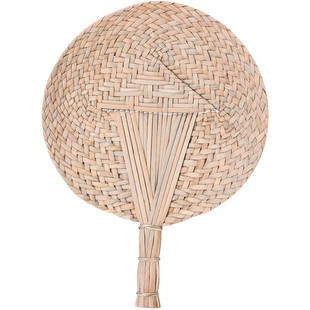 蒲扇老式夏季手摇编织大号圆形宝宝驱蚊手工蒲草幼儿园古风纳凉扇