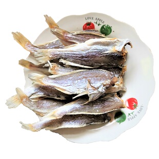 宁波舟山本地去头微咸鱼干黄花鱼小黄鱼梅鱼海鲜干货自晒500g包邮