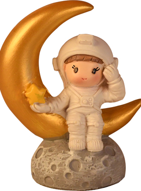 可爱风情侣小海军宇航员浪漫摆件