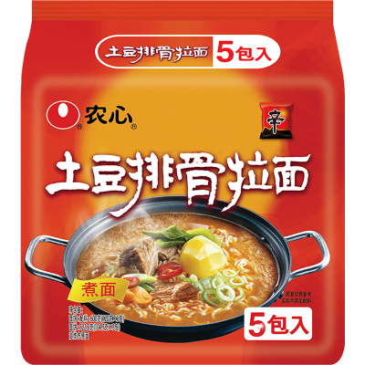 整箱韩国排骨速食农心辛拉面