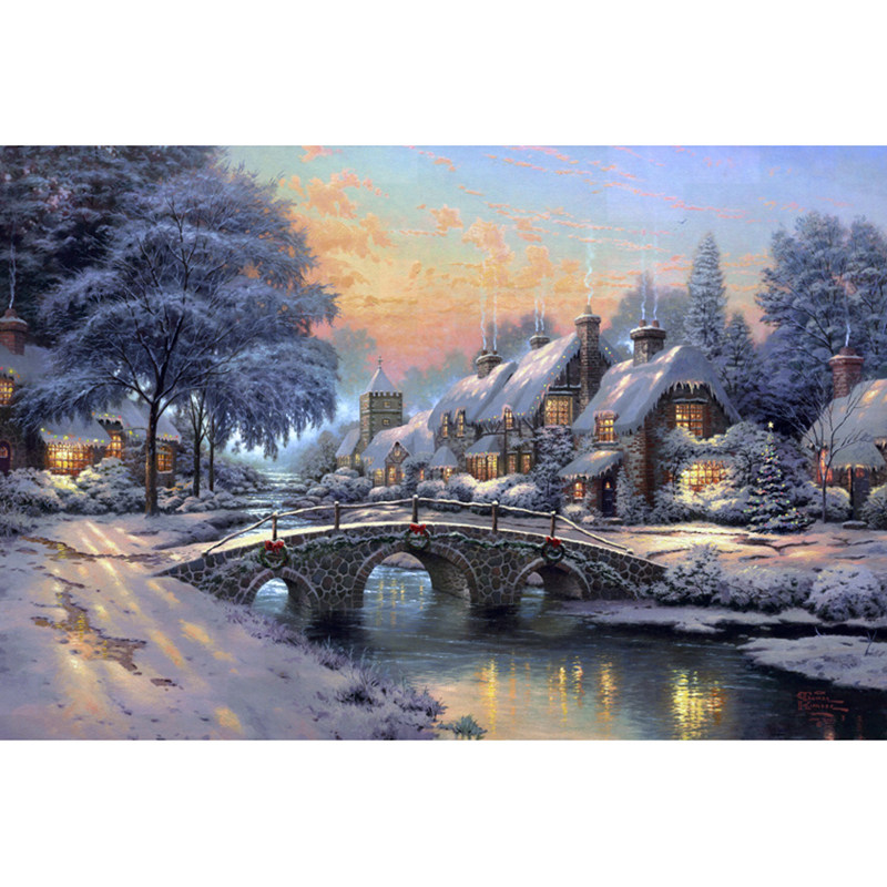 精准印花正品十字绣世界名画油画