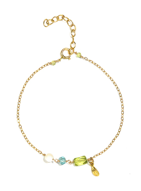 thisness秘密花园多彩白蝶贝手链