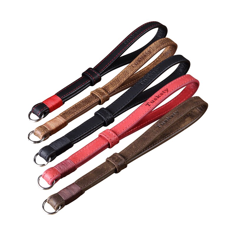 适用富士X half X100F X100Vi  XPRO3 XE3 4相机牛皮手腕带手挂绳