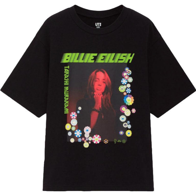 正品优衣库 碧梨Billie Eilish村上隆BE x TM联名男女T恤短袖帽子