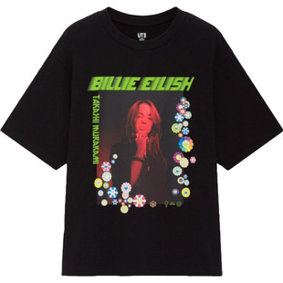 正品优衣库 碧梨Billie Eilish村上隆BE x TM联名男女T恤短袖帽子