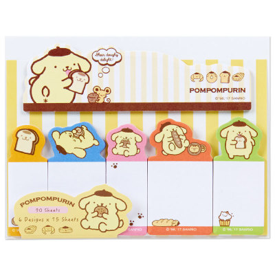 日本Sanrio正品Pompompurin布甸狗 迷你告示貼N次貼索引貼