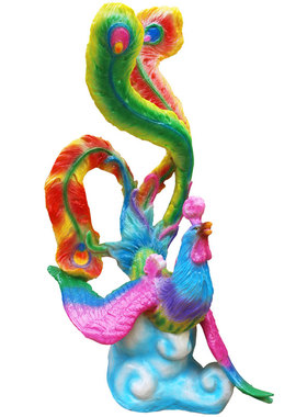 抽象园林文化标志性风创意摆件