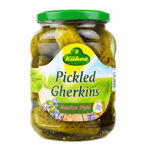 冠利俄式酸黄瓜670g德国进口腌制切片酸青瓜沙拉牛排配菜汉堡原料