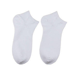 白色短袜女纯棉浅口春夏季防臭低帮可爱全棉隐形袜子男船袜女百搭