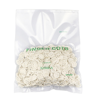 手指套一次性白色米黄色防静电小码中码大码美容护指乳胶工厂包邮