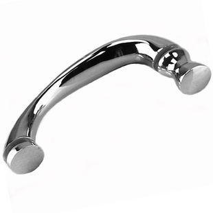 淋浴房专用拉手孔距145,160mm老式浴室扇形玻璃移门把手实心扶手